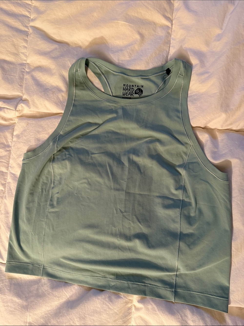 Mountain Hardwear Light Sage Green Athletic Racerback Tank